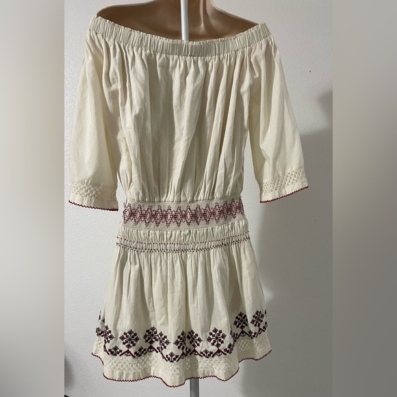 TULAROSA Marietta Off Shoulder Embroidered Dress XS - Picture 4 of 15